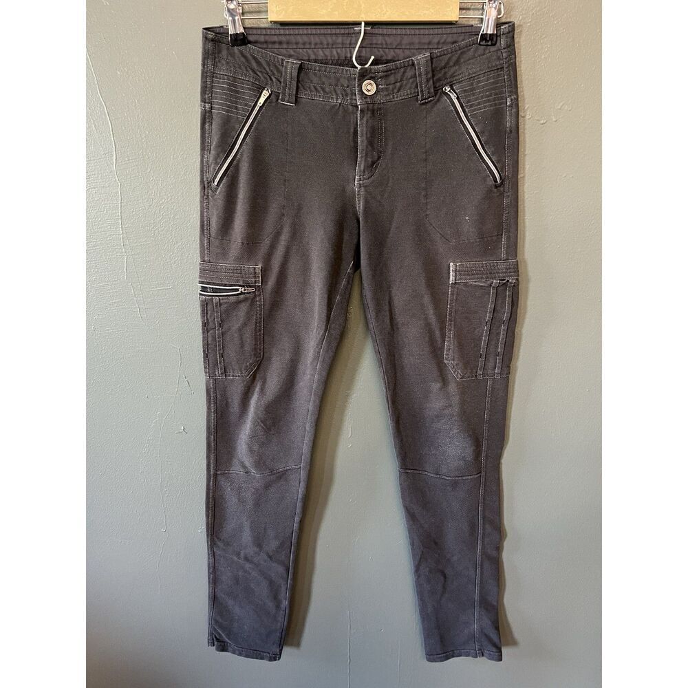 Kuhl Pants Women's 6 Reg Krush Gray Cargo Pockets Performance Hiking Stretch